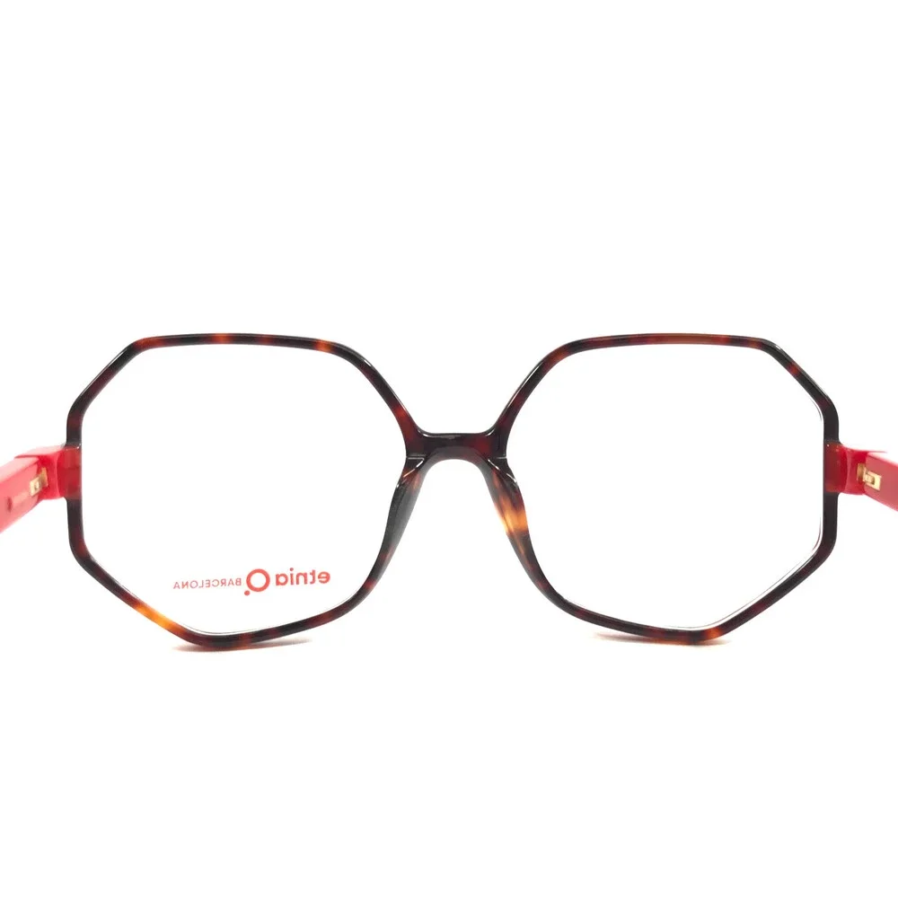 Etnia Barcelona Eyeglasses Frames STELE HVRD Havana Red Full Rim 56-16-138